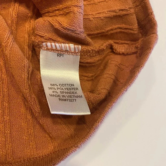 SO Button Front Tank Top Shirt with Ruffled Straps Coral (Orange/Pink) Medium - Picture 7 of 8